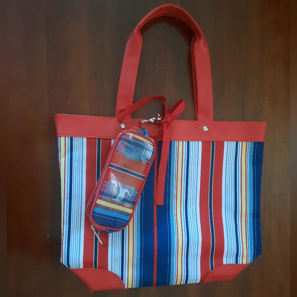 Lancome Tote Bag with Bonus Cosmetic Case